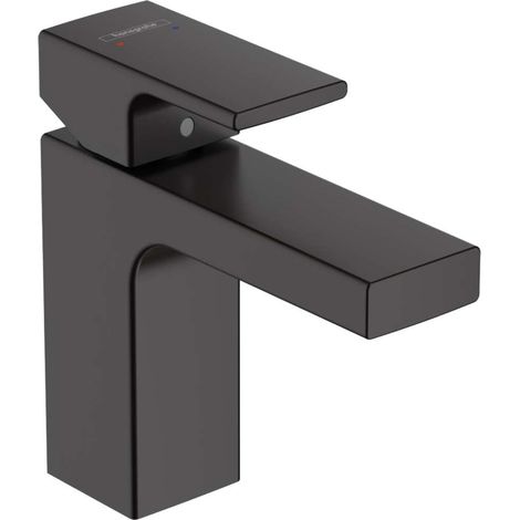 hansgrohe Vernis Shape Miscelatore monocomando lavabo 100 con saltarello, nero opaco, 71561670 (1/10)