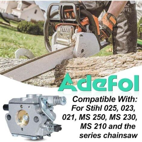 NALOOKAMIC Kit Carburateur pour STIHL 021, 023, 025, MS 210, MS 230, MS 250 Tronçonneuse, Pièces de Rechange Accessoire de Carburateur comprend Joint Bougie Bouchon d'essence 13 en 1 (1/3)