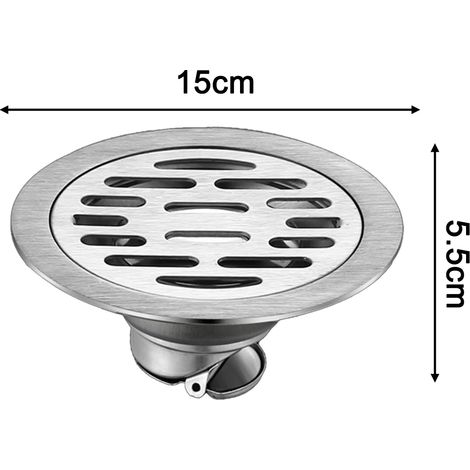 (15cm)Stainless steel Floor Drains Anti-odor Drainer Shower Strainer Cover Bathtub Ground Leakage Kitchen Bathroom Hardware Fittings (1/4)