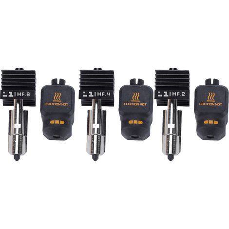Hotend Kit de remplacement pour Bambu Lab H2D H2S H2C P2S 0.4 0.6 0.8MM buse en acier trempé avec couvercle en Silicone (1/5)