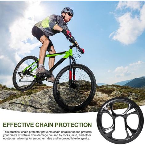 Protector de cadena para bicicleta - 48 dientes - plástico - universal para bicicletas (1/4)