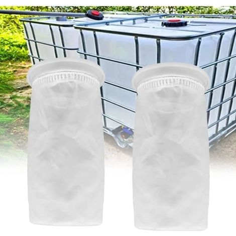 Filtre IBC en nylon PCS, filtre IBC pour eau de pluie, filtre de rechange IBC lavable, housse en nylon, filtre - couvercle de réservoir IBC (163 mm) (1/4)