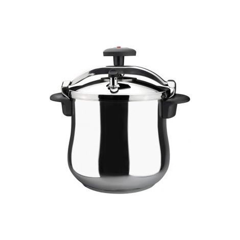 Olla coc pres 10lt tradicional bombeada inox star magefesa
