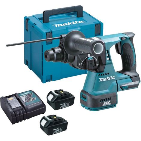 Makita DHR242RFE 18v LXT Li-Ion 3 Mode SDS Rotary Hammer Drill 2x3.0ah + Charger (1/4)