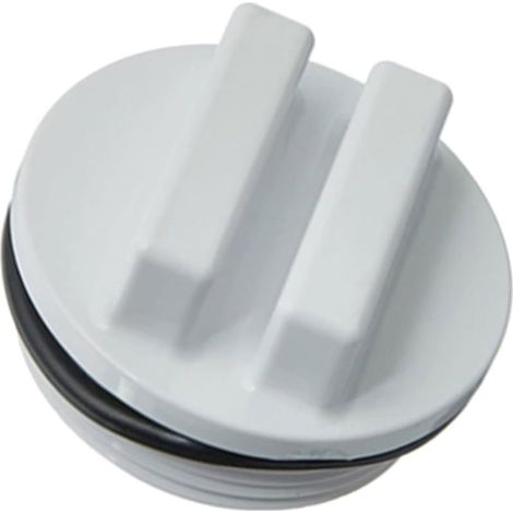 CYRILL – Bouchon De Vidange De Piscine avec Joint Torique Fileté, Bouchon De Vidange De Filtre De Piscine D'hivernage, Antigel en Plastique, Bouchon De Vidange De Piscine pour La Saison (1/5)