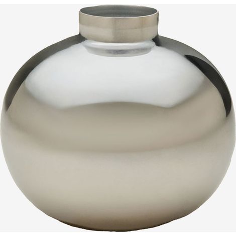 Vase 10 cm en acier inoxydable Elberton SKLUM Gris Chromé (1/5)