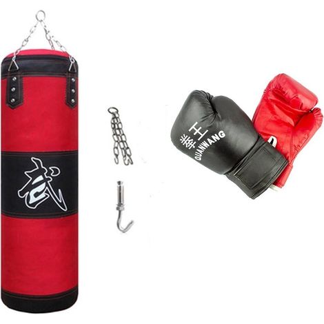 10749 Kit de boxeo todo en uno con guantes saco y gancho de entrenamiento