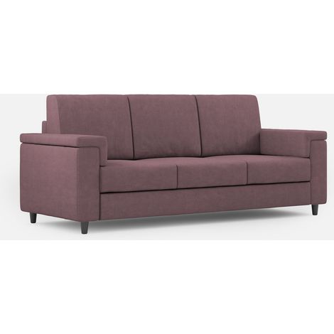 Divano 3 Posti 208x85x85 cm Marrak in Tessuto Prugna (1/5)