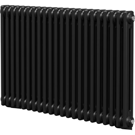 Colore Colosseum Matt Black 600mm x 988mm Double Panel Radiator (1/5)