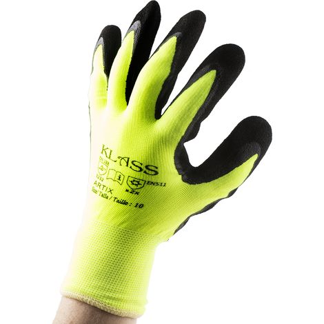 Gants de manutention RS PRO taille 10, L, Thermique, 10 gants, Noir ( Prix pour 1 paire ) (1/2)