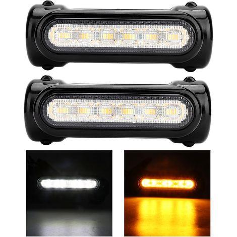 Clignotants Moto 12 LED 32mm Indicateurs de Direction Universels pour Kawasaki - Feux de Signalisation Avant/Arrière (1/3)