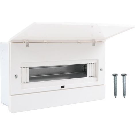 Boîtier de distribution 16 voies disjoncteur plastique avec couvercle de protection pour intérieur extérieur (1/5)