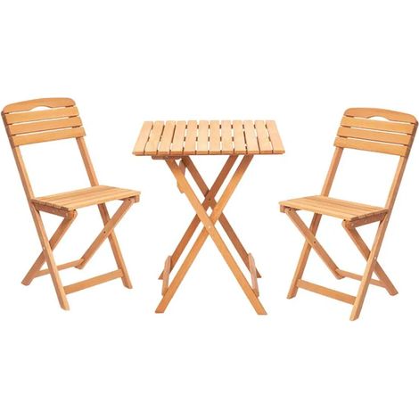 Gartenmöbel wellhome Massivholz kompakt 80x72x60 cm