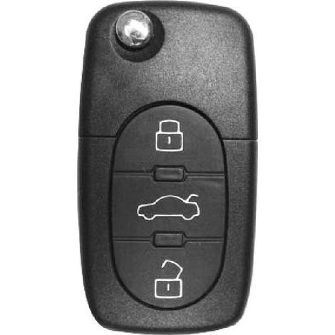AUD205 - Coque de cle + lame compatible avec Audi 3 boutons A3 - A4 - A6 - A8 - TT - Q7