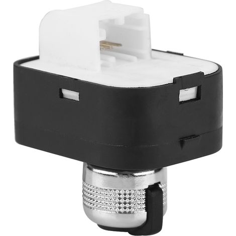 Botón de control del espejo retrovisor cromado negro para Audi A2, A3, A4, A6 (número de pieza OEM 4F0 959 565) (1/5)