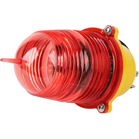 Faro di segnalazione per ostacoli aeronautici super luminoso e resistente agli urti, per imbarcazioni marine, alimentazione costante AC 220V. (1/4)