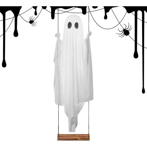 Fantôme,Ornement Fantôme Oscillant pour Extérieur - Décor Effrayant Suspendu pour Porte Fenêtre Maison Fête,pour Fête Porche Extérieur Maison Hantée (1/5)