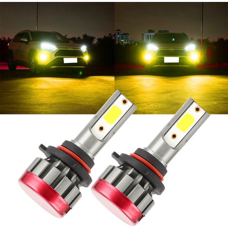Ein Paar 30W EV19 9005/HB3 3000K Nebelscheinwerferlampen mit goldenem Licht und 3000LM (G0039) (1/5)