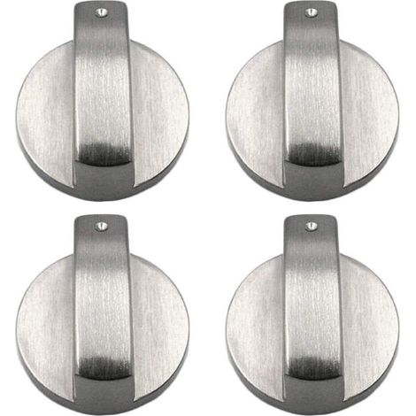 Commutateur de Gaz,4 Pack Bouton Plaque de Cuisson En Métal Four Boutons Rotatif Universal Boutons pour Interrupteur De Commande Cuisinière Boutons pour Cuisine Cuisinière À Gaz Four Poêle 8mm4cm (1/5)