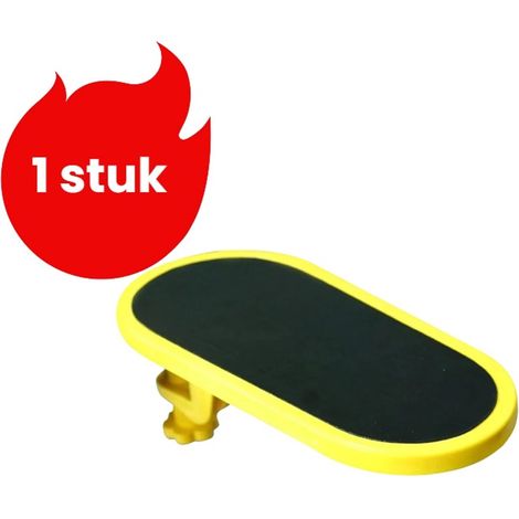Repose poignet et repose bras jaune pour ordinateur avec tapis de souris et support pivotant pour améliorer le confort au bureau (1/5)