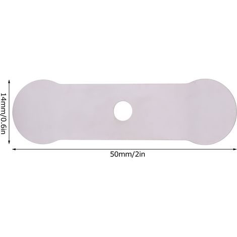 Placa de válvula para compresor de aire, 20 unidades, máquina silenciosa sin aceite, repuestos de aluminio (placa de válvula larga de 14x50 mm) (1/5)
