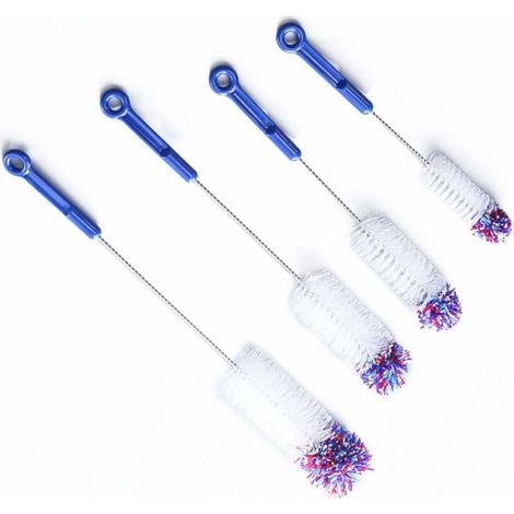 Brosse à biberon Brosse à biberon Brosse de nettoyage avec tête de coton Nettoyage sans rayures pour biberons Boîteilles d'eau-Fei Yu (1/4)