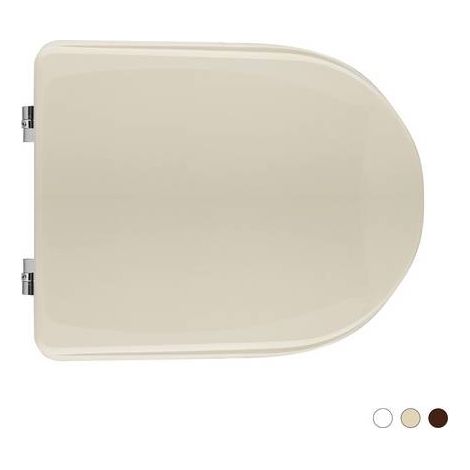 Sedile wc per pozzi ginori vaso atena forma 7 noce sc cerniere a passanti (1/6)