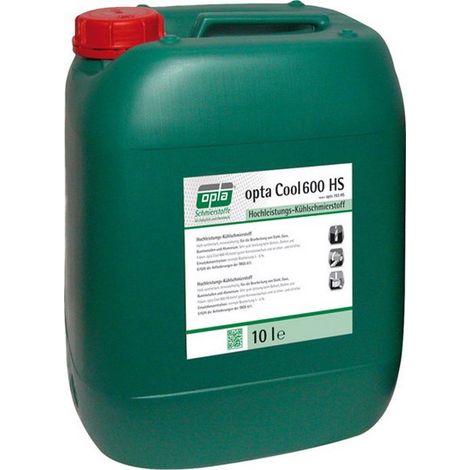 Refrigerante lubrificante alto poderío OPTA Cool 600 HS, Modelo : lata de 10 l