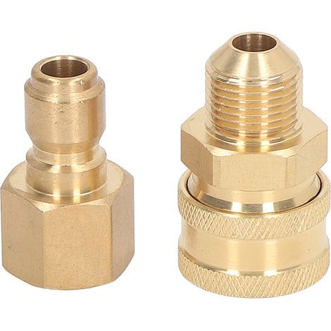 Anschlüsse für 5000 PSI Hochdruckreiniger, Waschmaschinenschlauchadapter, M18x1,5 mm Außen- und Innengewinde. (1/5)