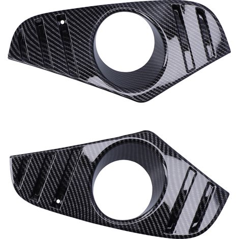 Ensemble de 2 pièces de baguettes de finition pour feux antibrouillard avant style fibre de carbone pour les modèles RAV4 2019-2021. (1/5)