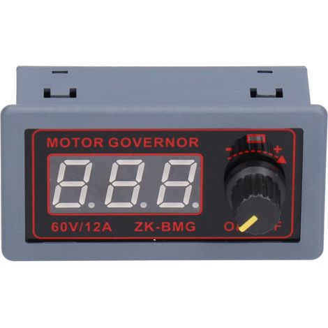 Contrôleur de vitesse numérique réglable 60 V 12 A 500 W pour moteurs CC, destiné aux équipements électroniques et d'automatisation. (1/5)