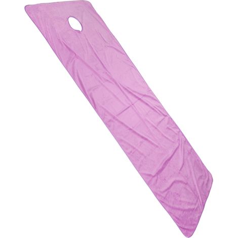 Drap de salon de beauté, housse de lit courte en peluche épaisse pour table de massage SPA avec ouverture, couleur violette. (1/5)