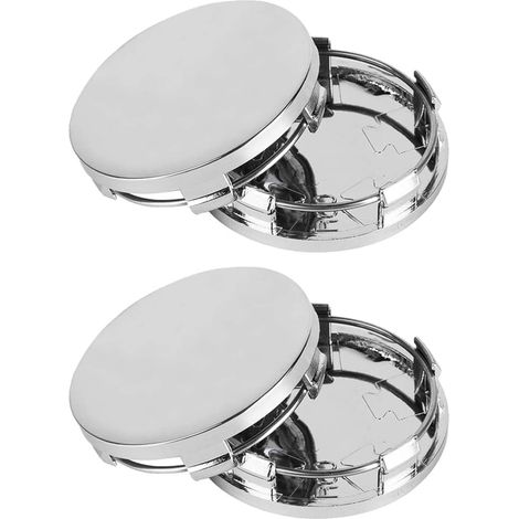 4 Pièces Cache Moyeu Voiture Cache-Moyeux ABS Cache Jantes DIY Chapeau de Moyeu de Voiture Cache de Roue Centrale Décoration Moyeu de Roue Accessoires Auto(Argent) (1/5)