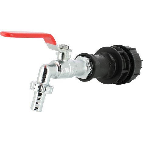 Robinet laiton chromé 15 mm - kit couplage cuve (1/4)