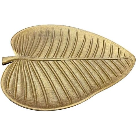 Vide Poche - Home Deco Factory - Feuille Dorée - Chic - Or (1/5)