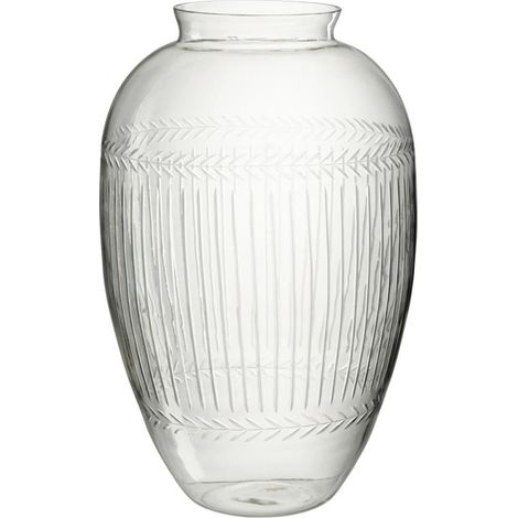 Vase Design en Verre "Massif" 61cm Transparent