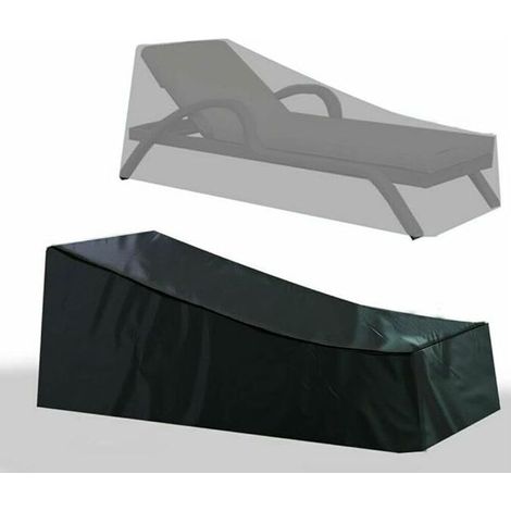 Sun Lounger Cover, Waterproof Sun Lounger Cover, Patio Furniture Cover, Upgraded 210D Heavy Duty Outdoor Sun Lounger Cover, Durable Oxford Fabric Fade Resistant in All Weather (1/5)