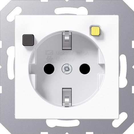 Jung FI-SCHUKO®-Steckdose (RCD) 30 mA, Serie AS/A, alpinweiß A 5520.30 WW (1/5)