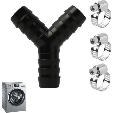 Distributeur - 2 voies - raccordement pour lave-linge - en Y - pour tuyaux d'évacuation - convient aux lave-linge et lave-vaisselle (1/5)