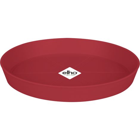 Elho Loft Urban Soucoupe Ronde 30 - Rouge - Ø 30 x H 4 cm - extérieuraccessoires - 100% recyclé