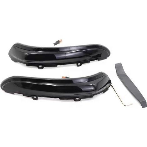 Intermitentes LED dinámicos con iluminación secuencial integrados en el espejo retrovisor para Peugeot 208 (2008-2022) y Citroën C3. (1/5)