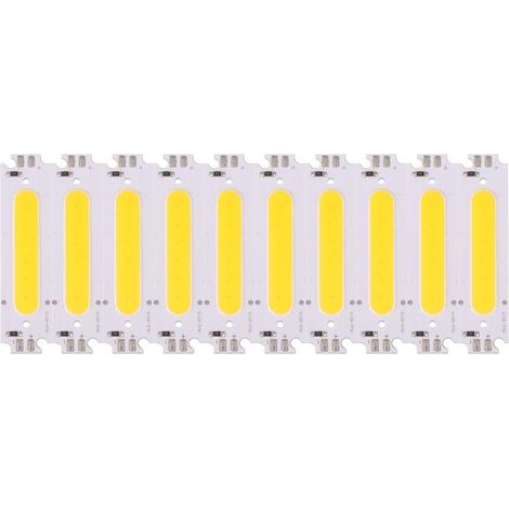 10 Stück COB-Chip-LEDs, 12 V, 2 W, Aluminium, für DIY-Lampen und Beleuchtung, warmweiß, 10 Lichtquellen (1/5)