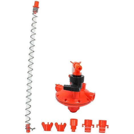 Régulateur de pression d'eau, vanne de régulation, fontaine à eau pour volailles, abreuvoir pour cailles, abreuvoir pour oiseaux, distributeur d'eau pour poules (1/5)