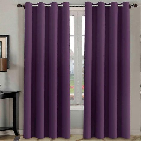 Voilages occultants pour chambre, panneaux de rideaux anti-lumière, style moderne pour décoration intérieure, idéal pour assombrir la pièce. (1/5)