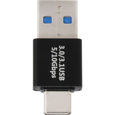 Adaptateur USB 3.0 Mâle vers USB-C Mâle Haute Vitesse, Synchronisation des Données et Charge Rapide Compatible OTG (1/5)