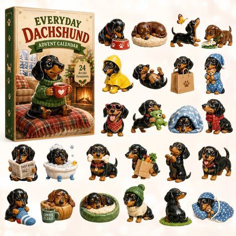 Drinking Dachshund Advent Calendar 2026 2D Surprise Box