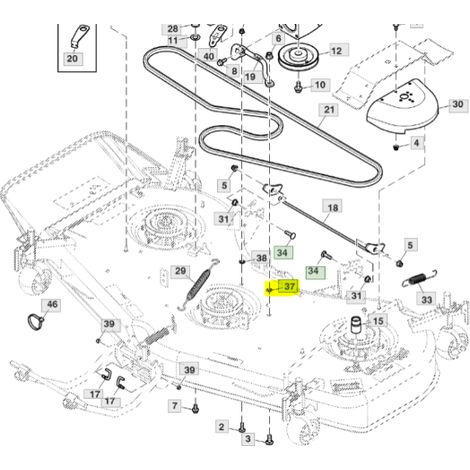 M12 Druckmutter John Deere 54D 60D 1023E 1025R 260 H143731 (1/2)