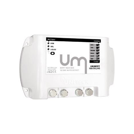 Regulateur De Charge Solaire Mppt - 12/24v - 50a - Unimppt 100/50.24s - Uniteck