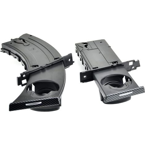 Porte-gobelets Rétractables - Lot de 2 - Motif Carbone - Pour Tableau de Bord - Compatible BMW E90 E93 (1/4)