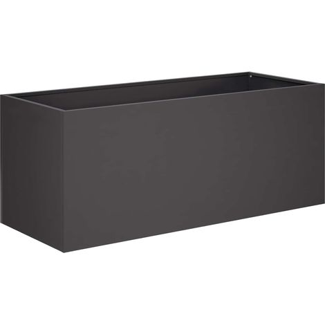Maison Exclusive - Cache-pot de jardin Noir 80 x 40 x 40 cm Acier laminé à froid (1/5)